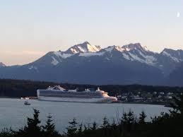 The Grand Princess Cruise Ship Docked in Haines