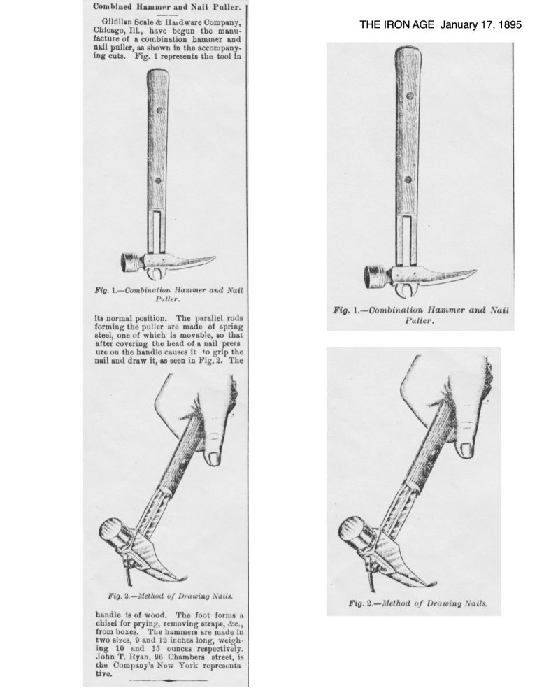 Combined Hammer and Nail Puller